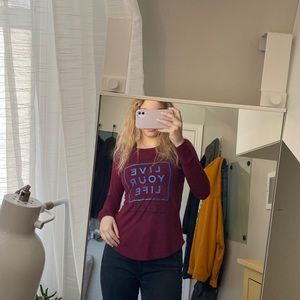 Long sleeve AE shirt.